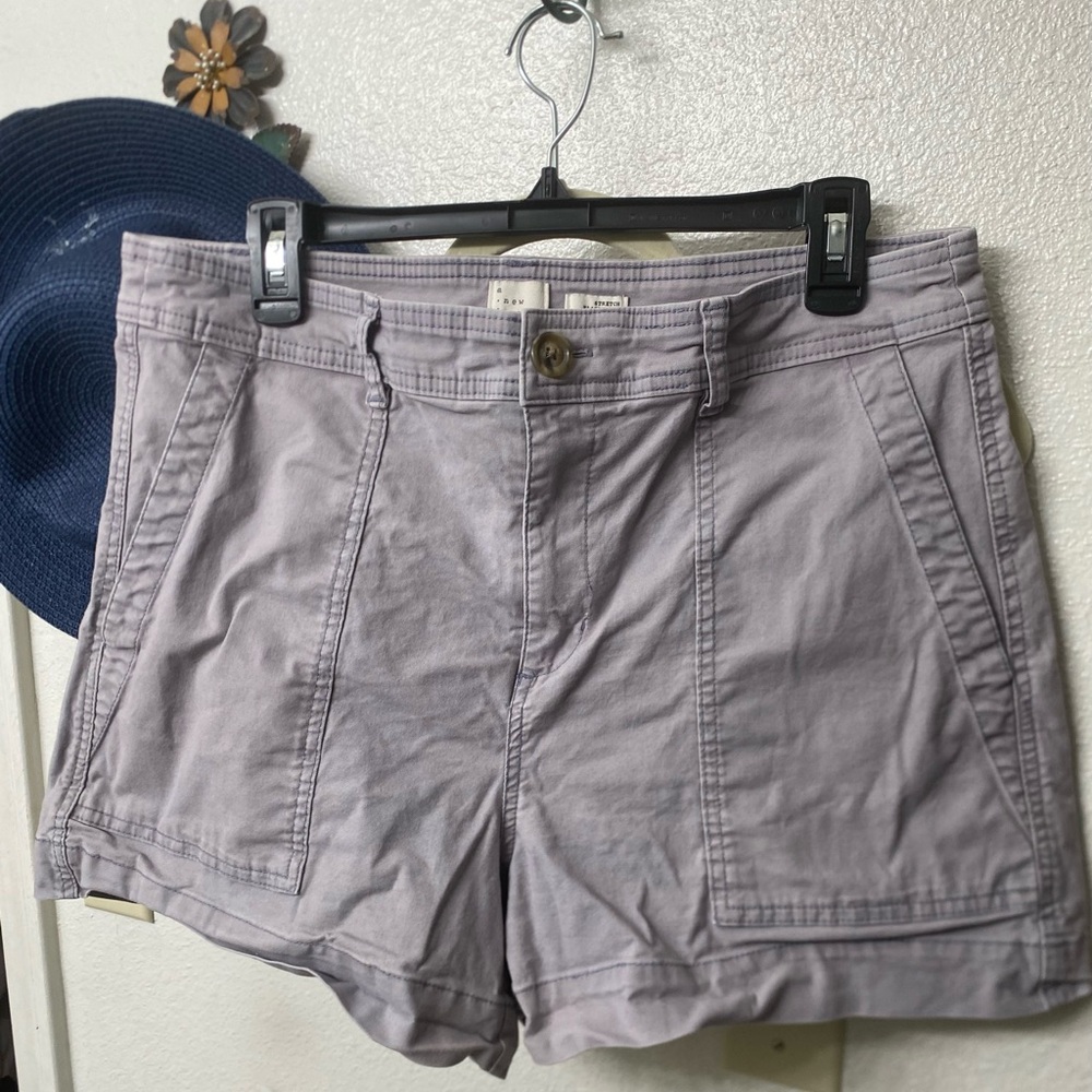 Gray Casual Shorts